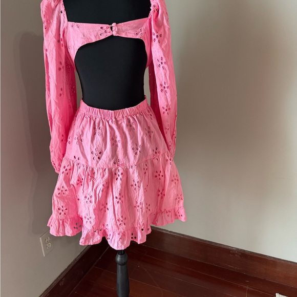 Oasis Other - Oasis Pink Eyelet Kids Dress